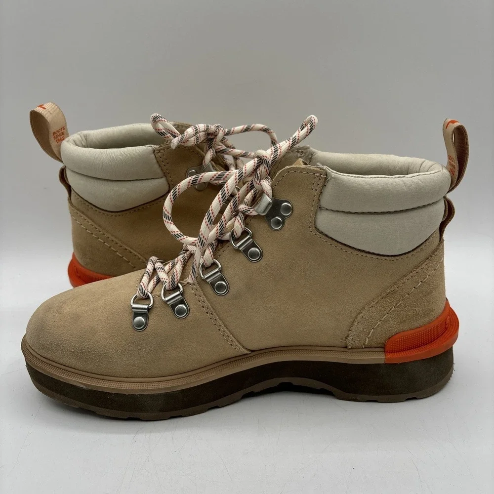 Sorel Hi-Line Hiker Women's 7.5 Suede Waterproof Boots Ceramic Tan NL4878-209‎